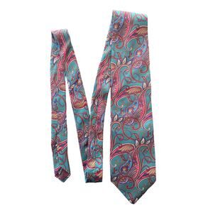 CHRISTIAN DIOR MONSIEUR 100% SILK VINTAGE PAISLEY TIE